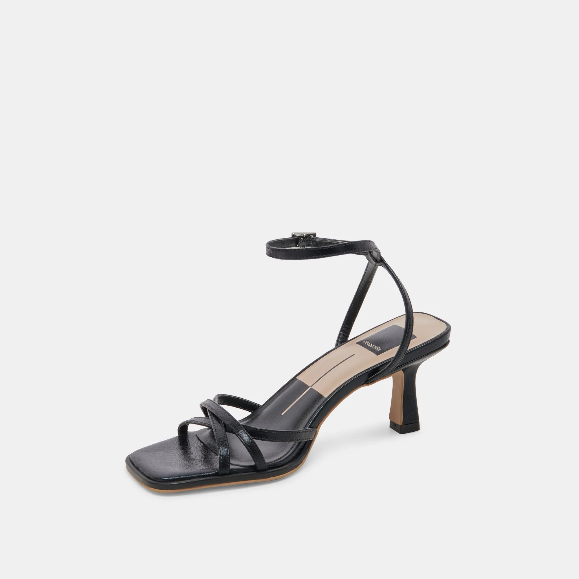 MANJI HEELS MIDNIGHT PATENT LEATHER