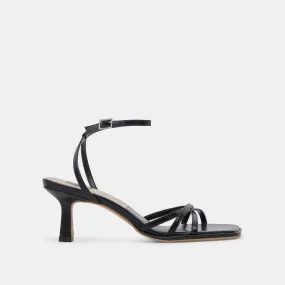 MANJI HEELS MIDNIGHT PATENT LEATHER