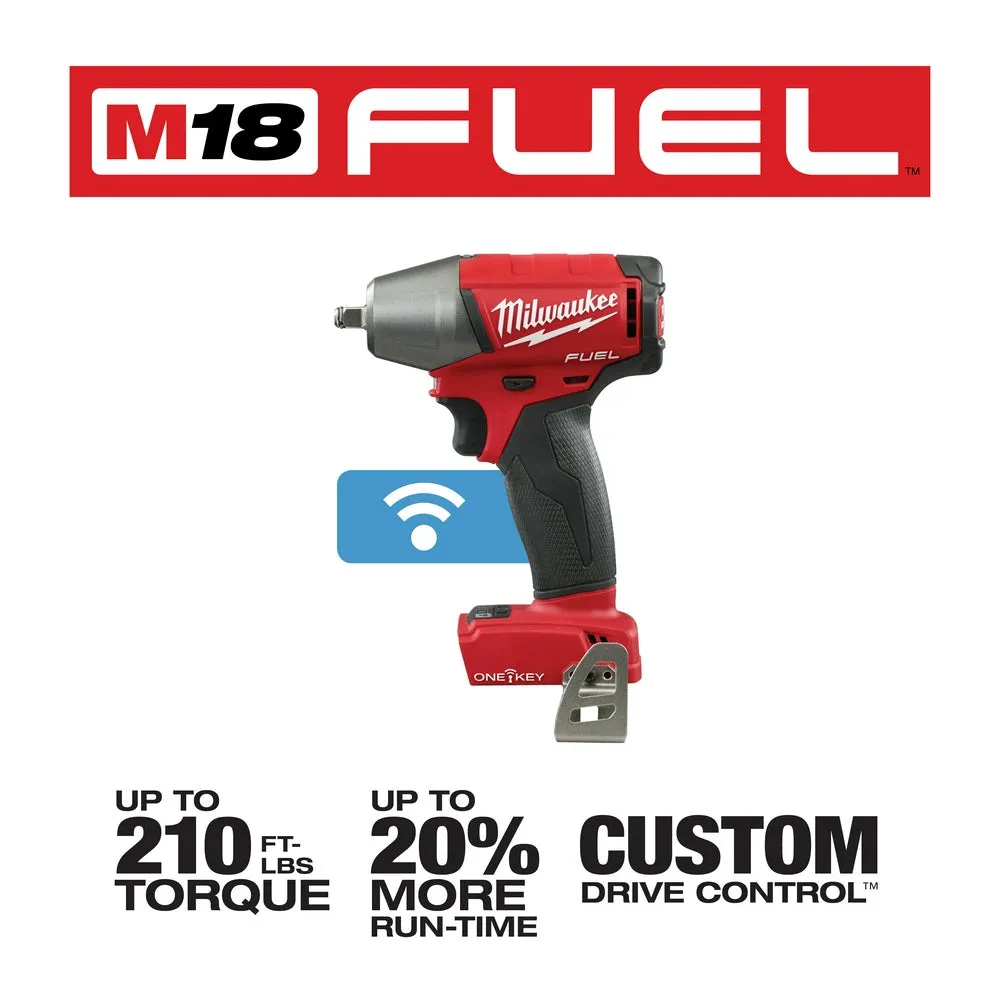 Milwaukee 2758-20 M18 FUEL 18V 3/8" Compact Impact Wrench Kit - Bare Tool