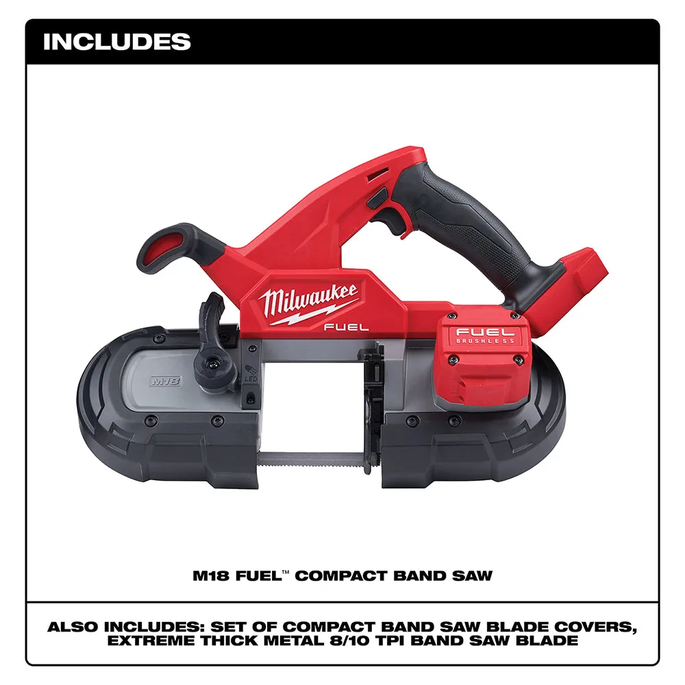 Milwaukee 2829-20 M18 FUEL 18V Lightweight Balanced Compact Band Saw - Bare Tool