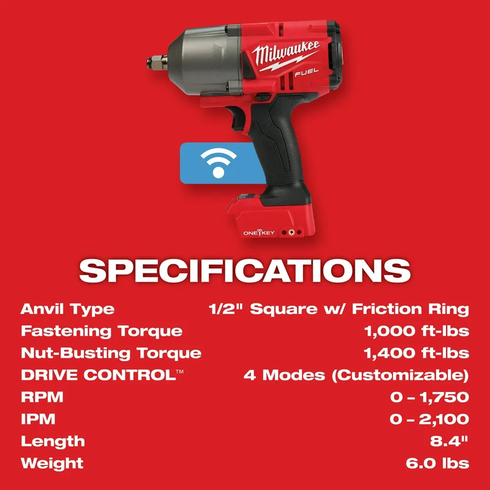 Milwaukee 2863-80 M18 18V 1/2" High Torque Impact Wrench - Reconditioned