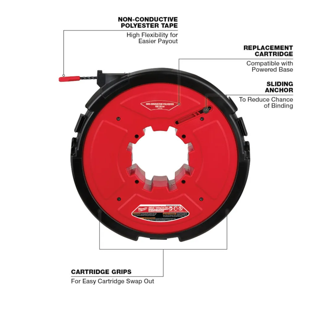 Milwaukee 2873-20P100 M18 FUEL 18V Angler Pulling Fish Tape w/ 100' Polyester