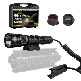 Nitecore MH25 Pro 3300 Lumen Long Throw Rechargeable Hunting Light Kit