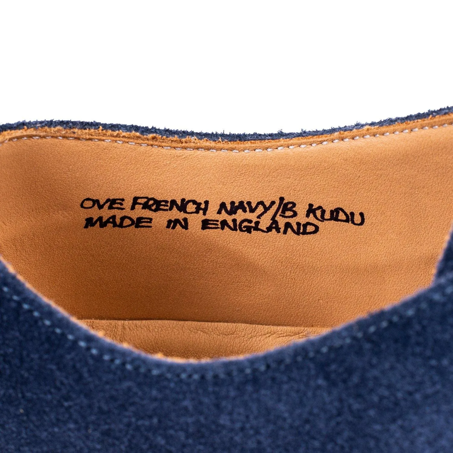 Overstone Derby TL - French Navy Janus Calf Suede