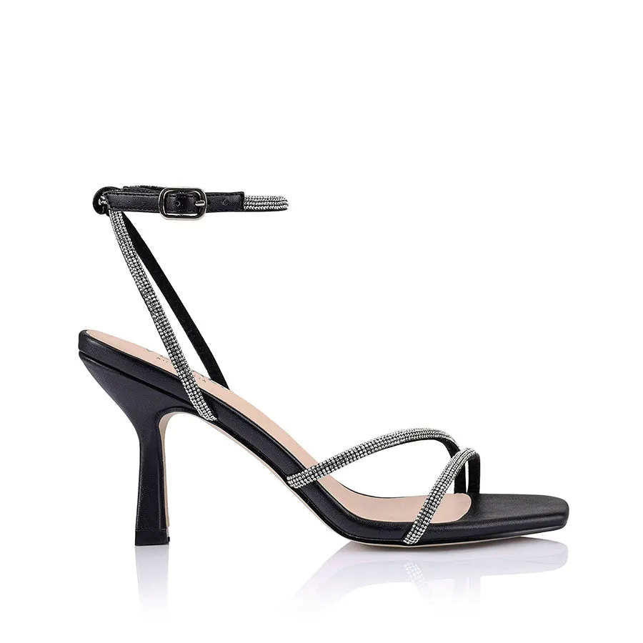 Pepper Strappy Sandals - Black