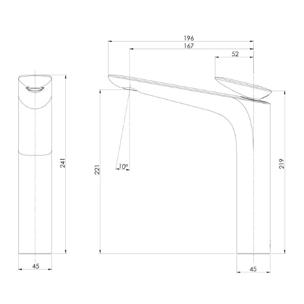 Phoenix Nuage Vessel Mixer - Brushed Nickel