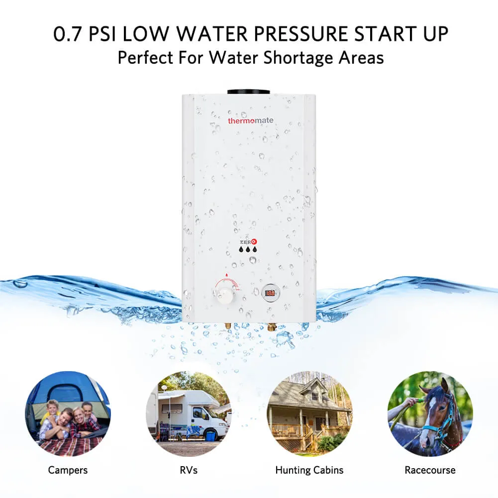 Portable Tankless Propane Water Heater - 2.64GPM | 10L