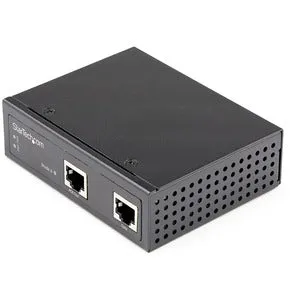 StarTech.com Industrial Gigabit Ethernet PoE Injector 30W 802.3at PoE  Midspan 48V-56VDC Power Over Ethernet Injector Adapter -40C to  75C