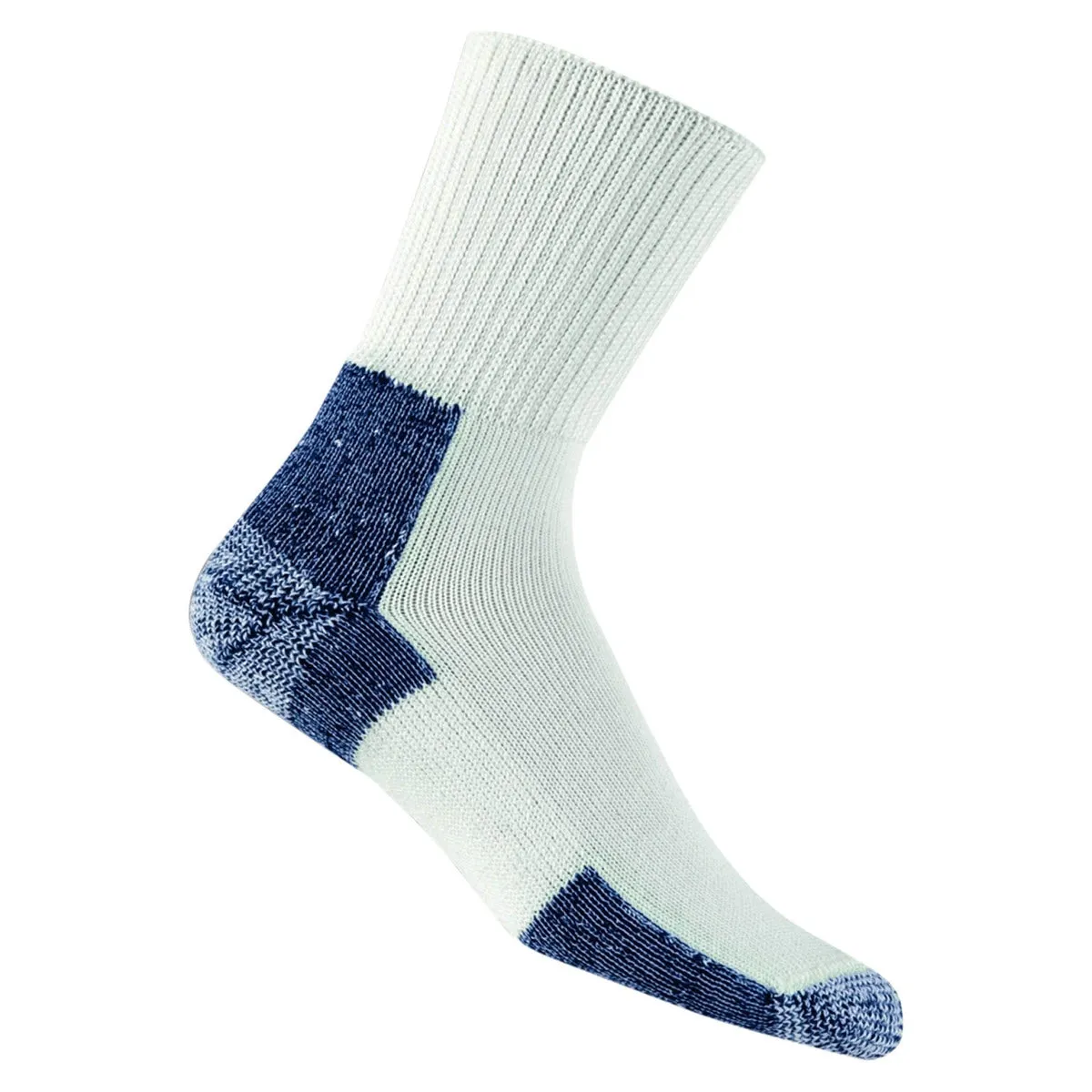 THORLO RUNNING CREW SOCK WHITE / NAVY