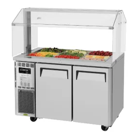 Turbo Air JBT-48-N / SNZ-48T J Series Refrigerated Buffet Table w/ Sneeze Guard, 48"