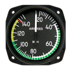 UNITED INSTRUMENTS Airspeed Indicator - 0-150 MPH 8000-B234