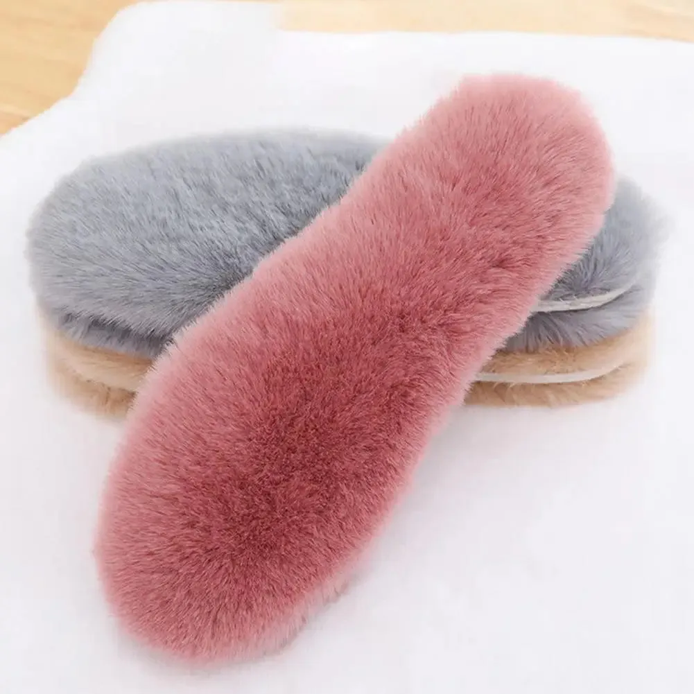 Warm Faux Rabbit Fur Insole