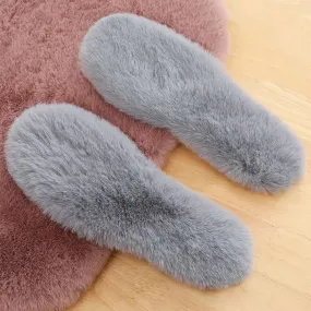 Warm Faux Rabbit Fur Insole