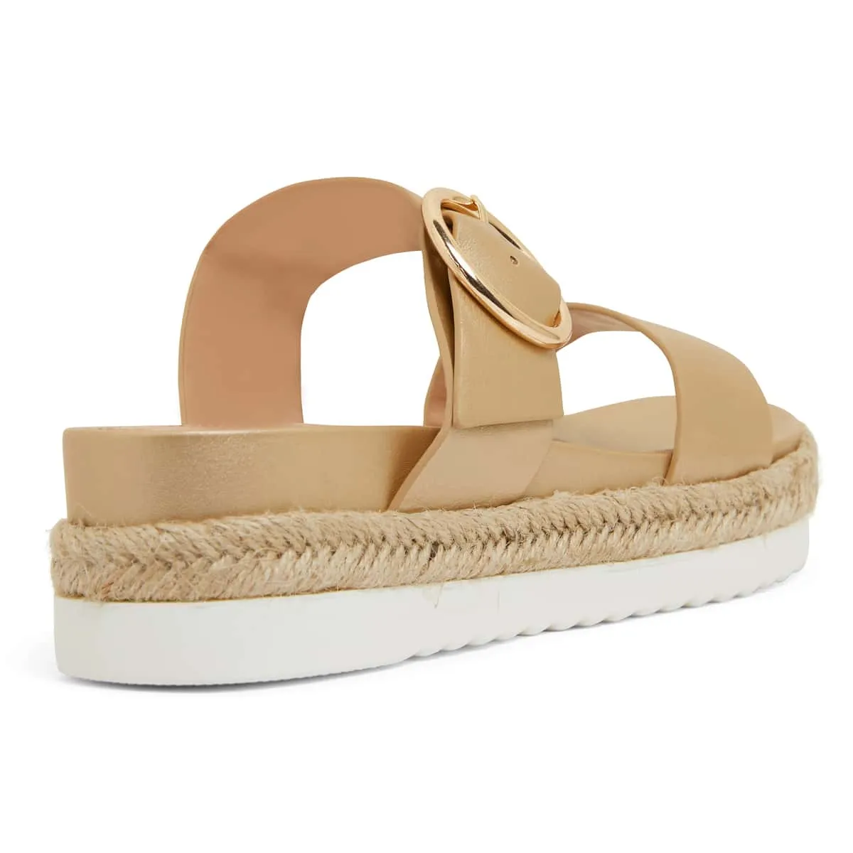 Warsaw Espadrille in Soft Gold Smooth