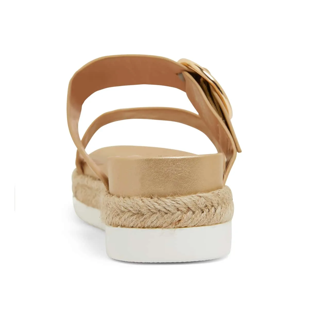 Warsaw Espadrille in Soft Gold Smooth