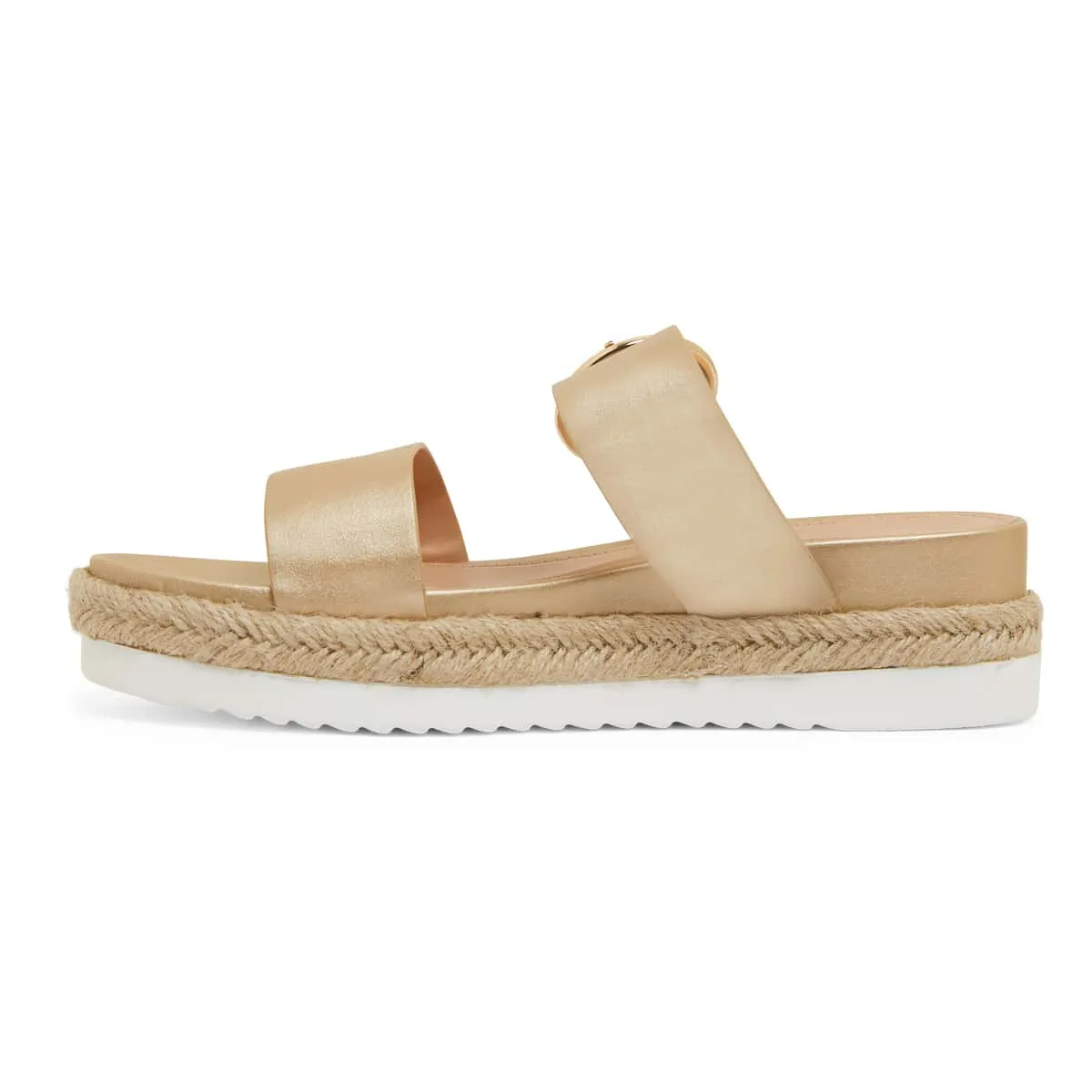 Warsaw Espadrille in Soft Gold Smooth