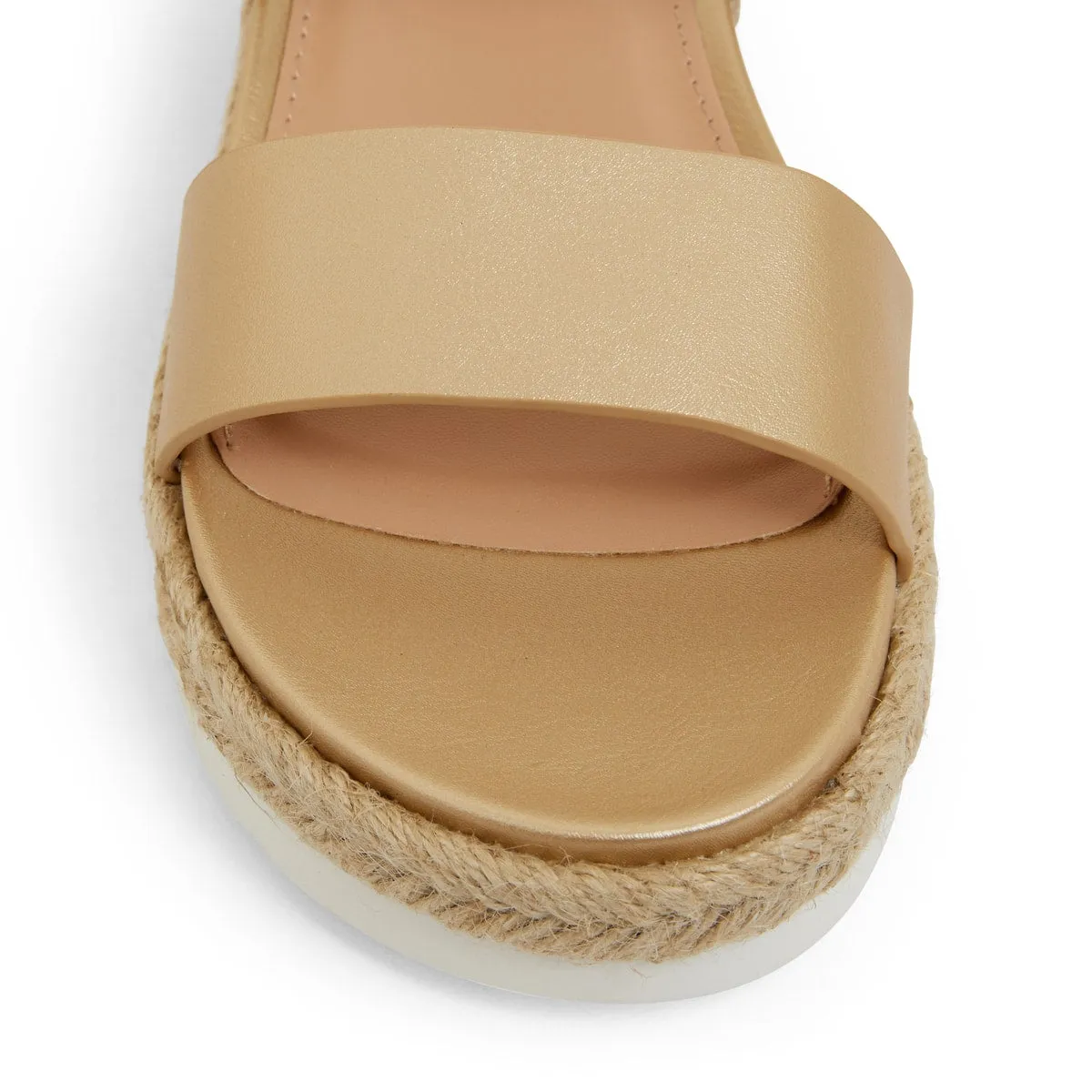 Warsaw Espadrille in Soft Gold Smooth