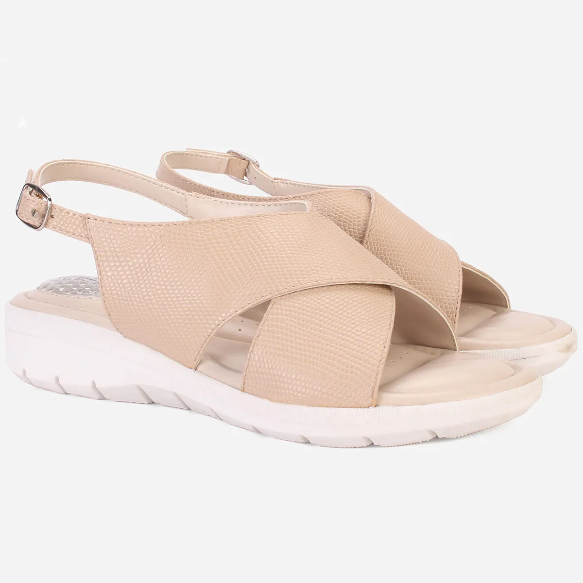 Women's "ELENA" Wide Strap Open Toe Sandals